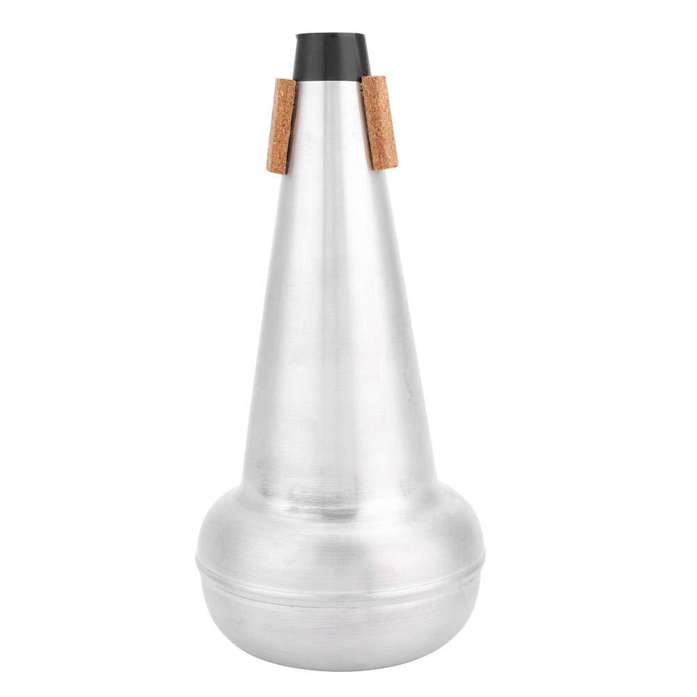 Vbestlife Trombone Straight Mute, Practice Trombone Straight Mute Silencer Sourdine Aluminum Material for Alto Tenor Trombones, Adjustable Cup Mute for Bass Trombone