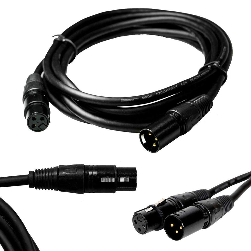 [AUSTRALIA] - Deco Gear XLR 10' Male to XLR Female 16AWG Gold Plated Cable 1-Pack 