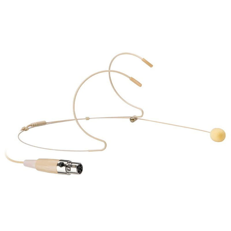 [AUSTRALIA] - Sujeetec Microphone Headset Discreet Headworn Earset Over Ear Mic for Shure Wireless System Bodypack Transmitter, Ideal for Lectures, Live Performance, Theater, Podcasts – Beige Mini XLR TA4F Plug(for Shure Only) 