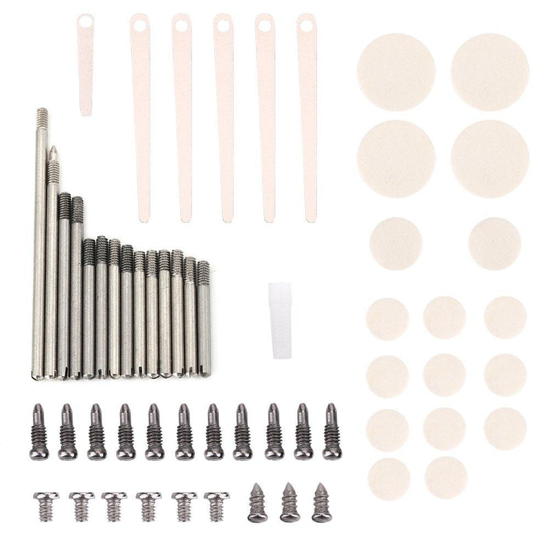 Clarinet Screws, Clarinet Care Kit, Clarinet Repair Kit Tools Set, Clarinet Maintanance Care Kit Metal Clarinet Repairing Maintenance Parts Screws Pads Tools Kit Clarinets Accessories