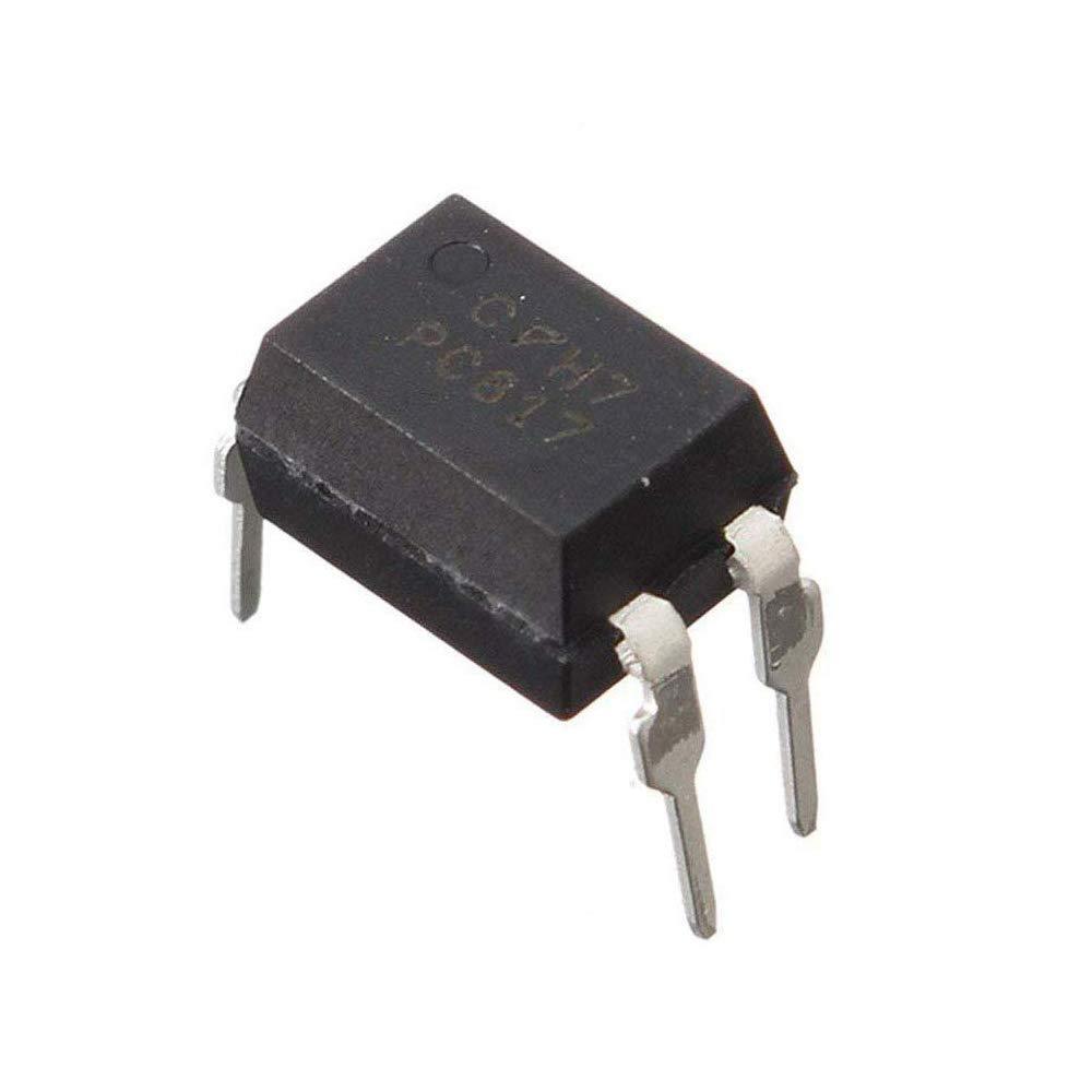 (Pack of 100 Pieces) MCIGICM pc817 optocoupler Optoisolator Transistor Output 5000Vrms 1 Channel 4-DIP
