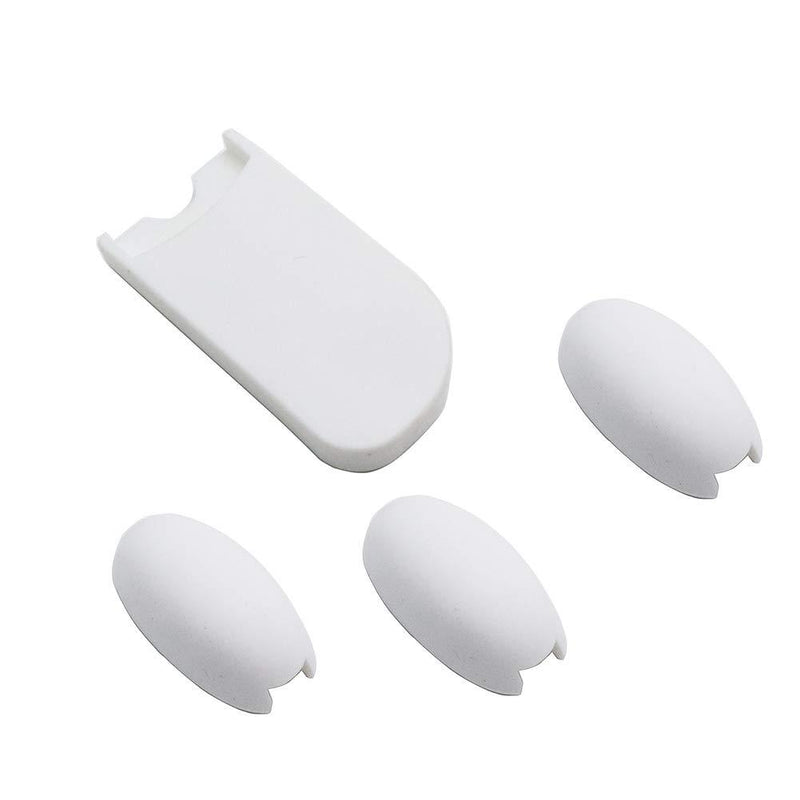Timiy 1 Set Saxophone Palm Key Risers and Thumb Rest Cushions for Sax Wind Instruments (White) V2