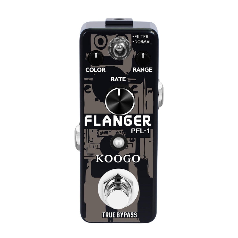 [AUSTRALIA] - Koogo Guitar Flanger Vintage Pedal Classic Analog Effect Pedals Filter & Normal Best Retro Sound Effector … 