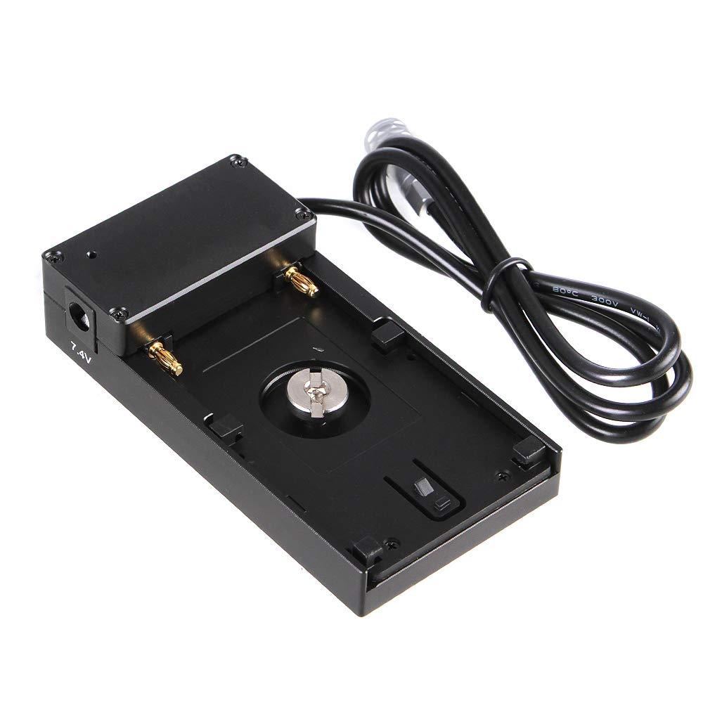 Fotga Power Adapter Cable for NP-F970 Battery Plate Buckling Board to Power Blackmagic Pocket Cinema Camera 4K 6K BMPCC 4K Movie Camera, Compatible with Sony NP-F970 F960 F770 F750 F570 F550 Battery