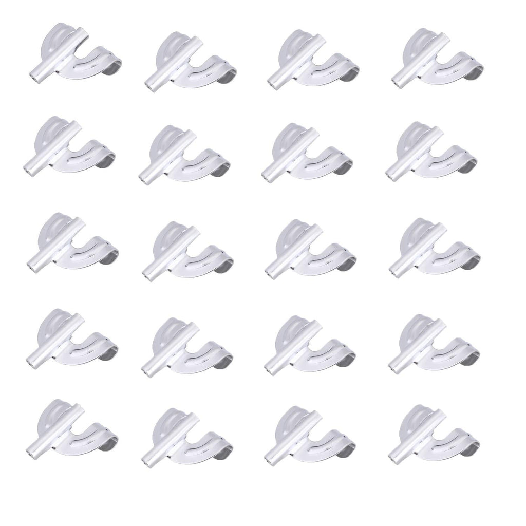 Bass Drum Claw Hook 20pcs Iron Drum Claw Hook for Bass Drum Parts Accessories,Silver