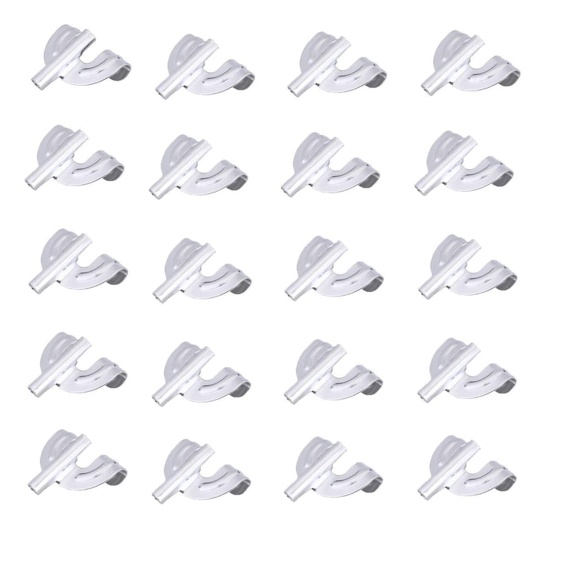 Bass Drum Claw Hook 20pcs Iron Drum Claw Hook for Bass Drum Parts Accessories,Silver