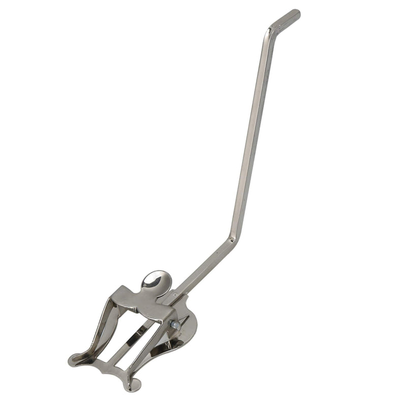 Yibuy Silver Sax Clamp-On Clip Holder Lyre for Alto Tenor Saxophone Band