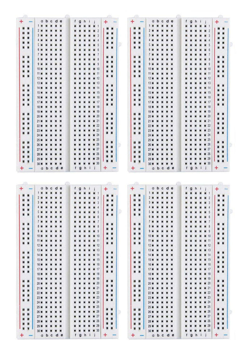 (4 Pcs) MCIGICM 400 Points Solderless Breadboard