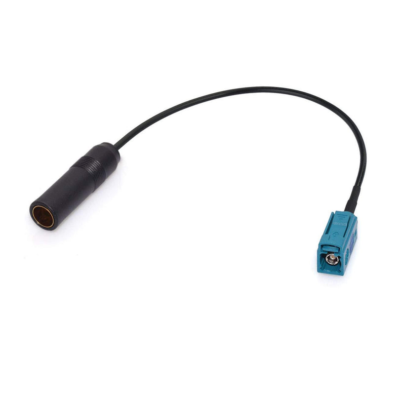 Bingfu Universal Vehicle Car Stereo FM AM Radio Antenna Adapter Cable Fakra Z Female to DIN Socket Connector Cable 15cm 6 inch for Car Stereo Audio HD Radio Head Unit CD Media Player Receiver Socket Adapter