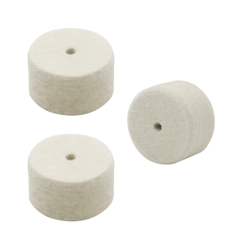 3 Pieces Drum Pedal Beater Felt Pads Replacement Drum Pedal Beater Mallet Hammer Head Felts Pads Percussion Accessory