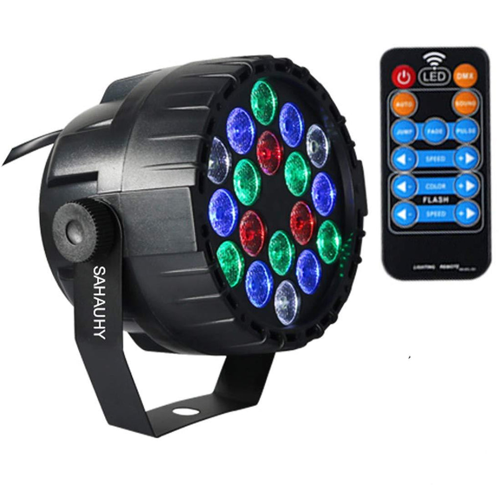 [AUSTRALIA] - SAHAUHY Par Lights RGBW 18 Leds Uplights Stage Lights Sound Activated Or DMX Control with Remote 