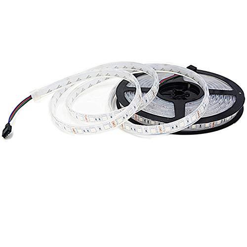BSOD IP68 Waterproof LED Strip 16.4ft 5M 5050 SMD 300 LED Tube LED Flexible RGB/Warm White/White Lights (RGB) Rgb (Red, Green, Blue)