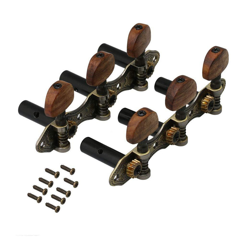Mxfans 2pieces Guitar Tuner Tuning Keys Pegs Machine Heads for Classical Guitar