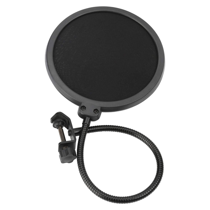 [AUSTRALIA] - Pop Filter - Studio Double Round Shape Microphone Screen Pop Filter Double Layer Sound Shield Guard Windscreen 