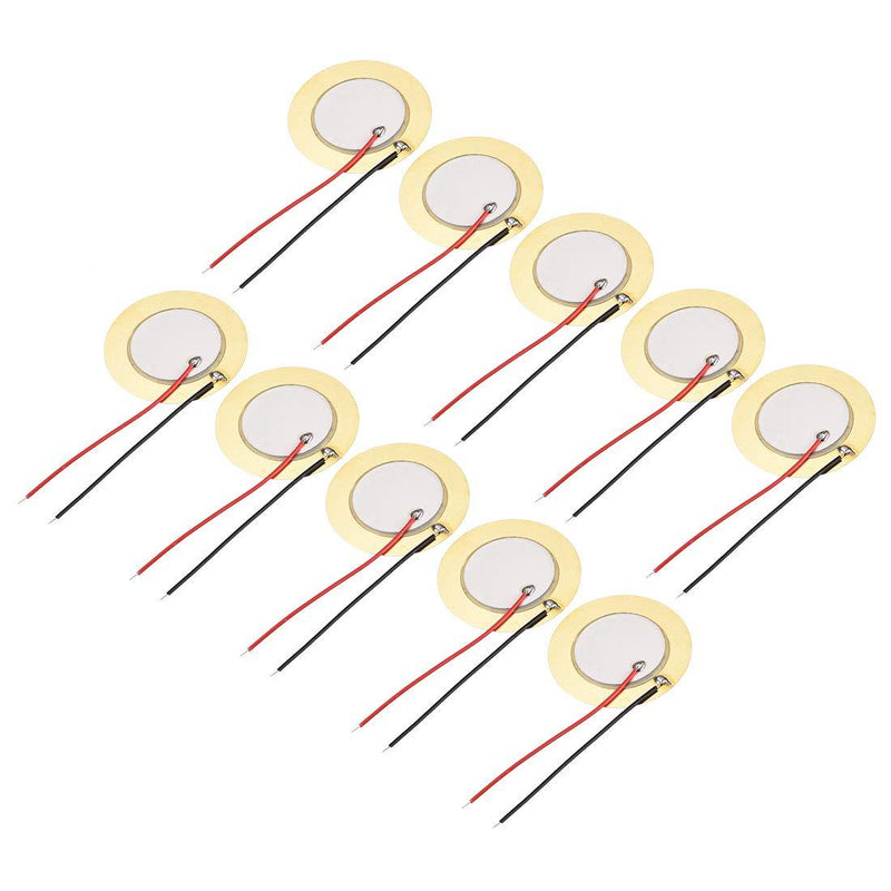 uxcell 10 Pcs Piezo Discs 35mm Acoustic Pickup Transducer Microphone Trigger Element CBG Guitar