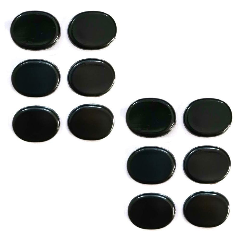 12 Pieces Drum Dampeners Drum Damper Gel Pads Drum Mute Silicone Drum Silencers for for Drums Tone Control Cymbals (Black)