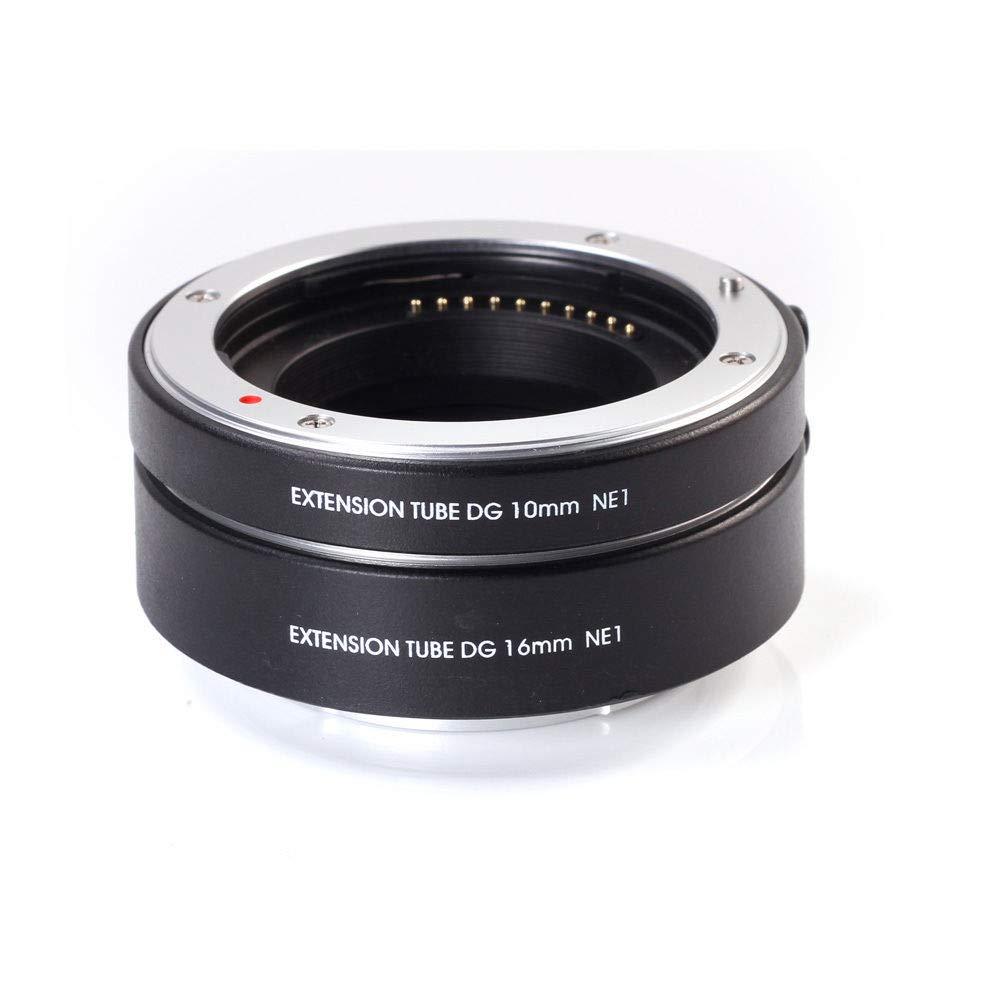 Fotga Electronic Autofocus Macro Extension Tube 10mm+16mm Set for Sony E-Mount A1 A7C A6600 A6500 A6400 A6300 A6000 A6100 A6600 A5100 A5000 NEX-C3 A7 A7R A7S II III IV A9 II Mirrorless Camera For Sony E mount Camera