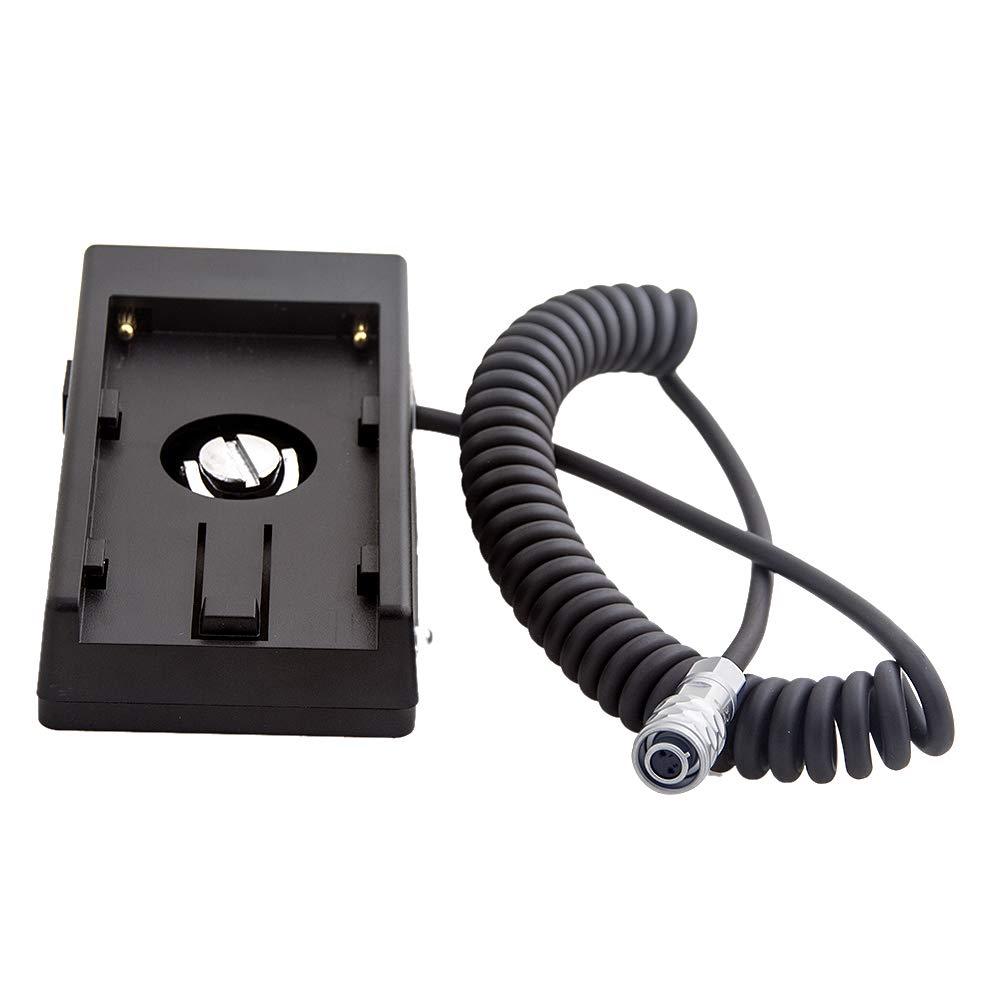 NP-F970 F750 F550 Battery Mount Plate for BMPCC 4K Camera, 12V DC, Runshuangyu Power Supply System for Sony NP-F Series