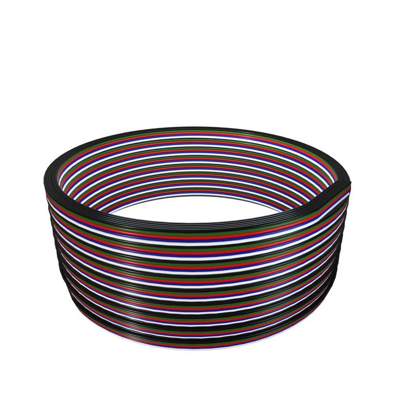 [AUSTRALIA] - BTF-LIGHTING RGBW Electrical Extension Cable 5Pin 32.8ft/10m 18AWG LED Strip Light Ribbon Wire Connection 5 Core Cord Line for 5050 Color Changing Flexible LED Tape Rope 5 pin 