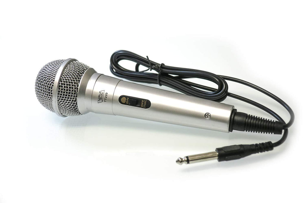 [AUSTRALIA] - New TOPTECH Audio TT220 Hand Held Unidirectional Dynamic Microphone (Silver) SILVER 