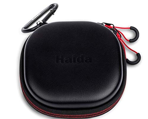 Haida 5 Filter Hard Tortoise Storage/Travel Zipper Case w Carabiner Holds up to 82mm Filters HD4480
