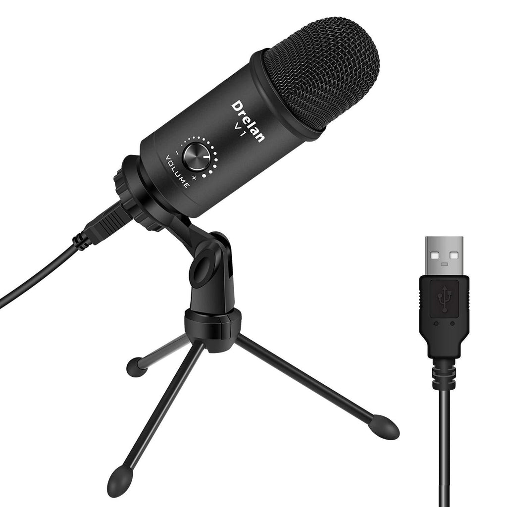 [AUSTRALIA] - USB Microphone, Condenser desktop Computer Mic 192KHZ/24BIT Plug & Play with Professional Sound Chipset, for PC Voice Recording,Podcasting,Skype,YouTube,Games,Google Voice Search USB Microphone 