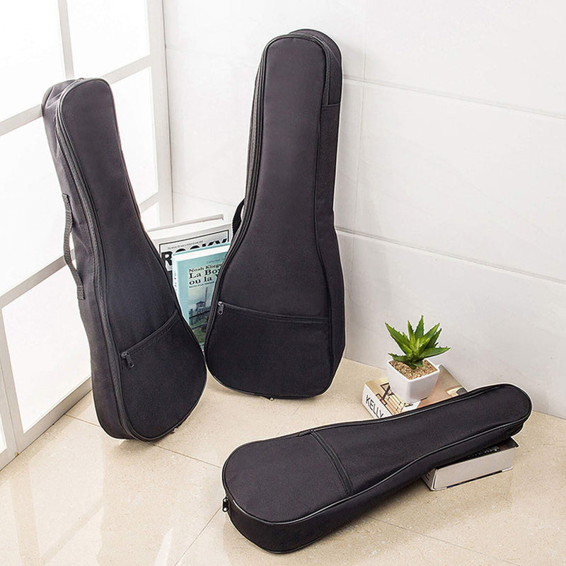 Black Portable Ukulele Gig Bag Waterproof Small Guitar Storage Case Durable Uke Single Shoulder Backpack For 21 Inch,23 Inch,26 Inch Ukulele (23 Inch) 23 Inch