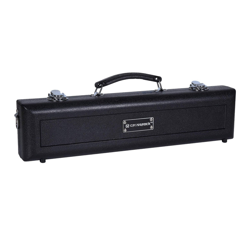 Crossrock Molded C Foot Flute Case, Black (CRA860FLBK)