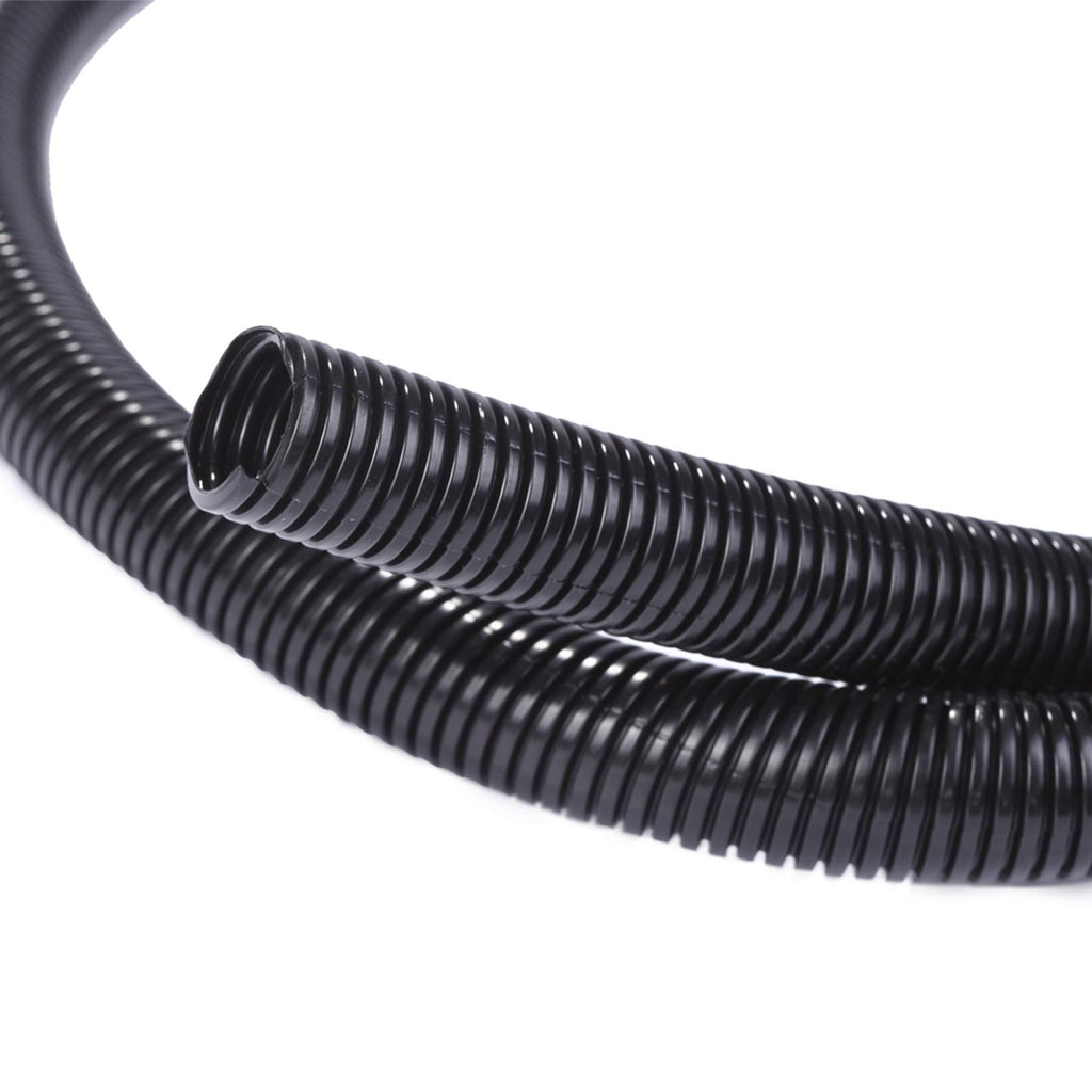 Alex Tech 25ft – 1/4 inch Split Wire Loom Tubing Wire Conduit – Black 1/4"-25ft