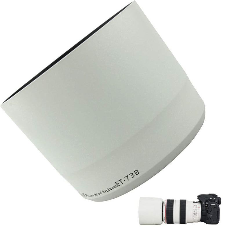 Camera Lens Hood for Canon EF 70-300mm F4-5.6L is USM Lens Replace ET-73B White,Reversible Lens Hood Protector