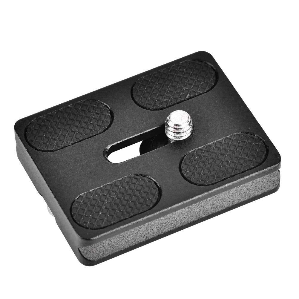 V BESTLIFE Aluminum Alloy Quick Release Plate with 1/4inch Screw Mount for Arca Benro Monopod Tripod Ball Head SLR Camera, Black(PU50) PU50