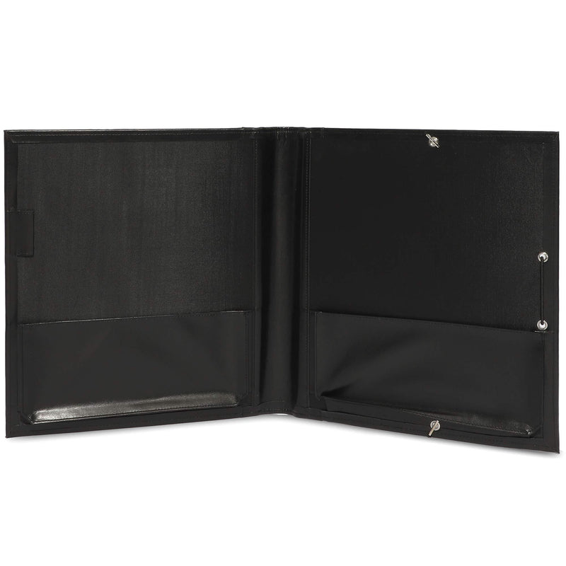 Music Sheet Folder with Elastic Band (12.6 x 13.7 in, Black)