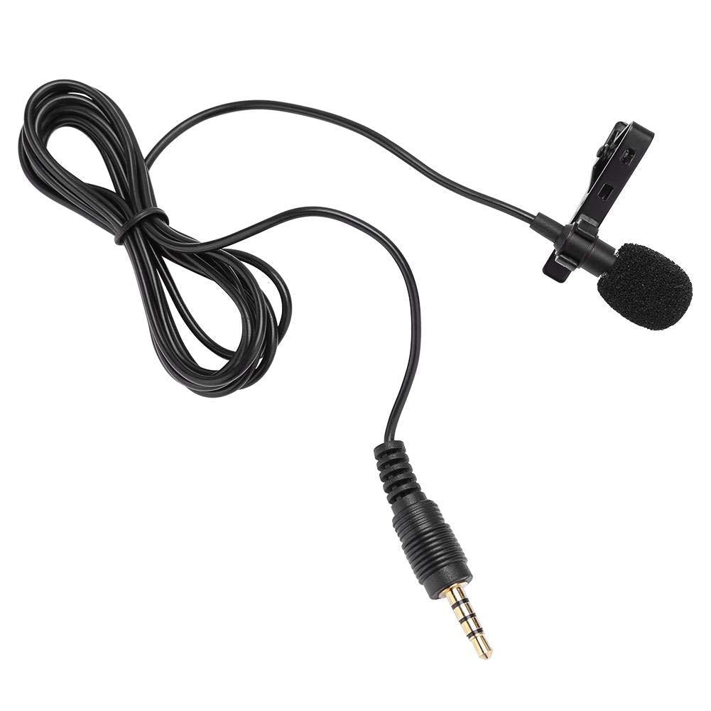 [AUSTRALIA] - Clip-on Microphone,3.5mm Male Lapel Condenser Hands Free Mic Compatible with iPhone iPad Anroid Windows 