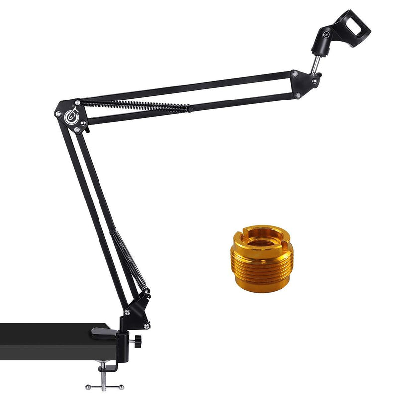[AUSTRALIA] - EJT Microphone Stand- Desk Adjustable Microphone Boom Arm Made of Durable Steel for Blue Yeti Snowball, Shure, and Other Microphones 