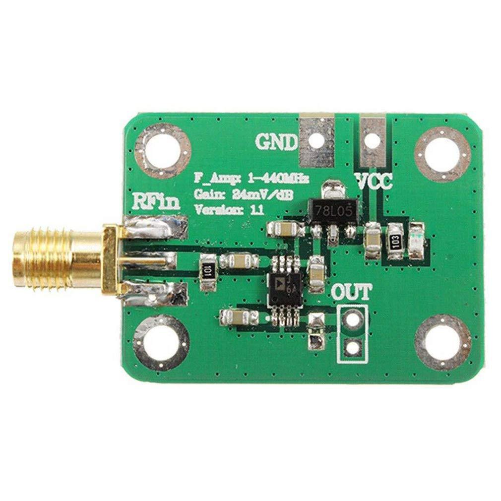 HiLetgo 0.1-440 MHz AD8310 RSSI High Speed High Frequency RF Output Log Detector Power Meter Board Demodulator Module 7-15V 12mA