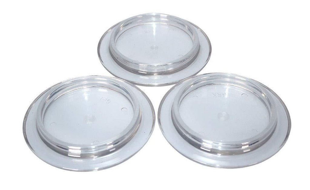 Lucite Piano Caster Cups Clear Set of 3 Pads for Grand Pianos
