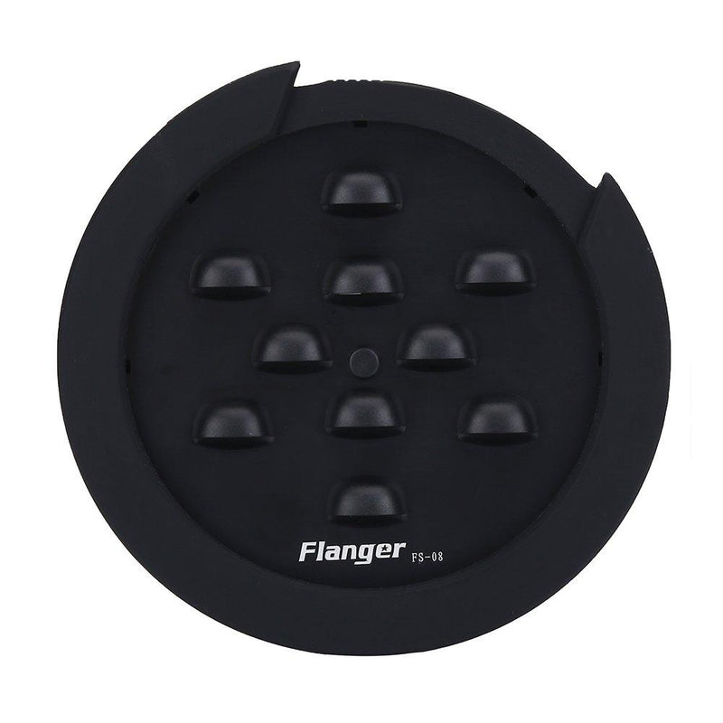 Guitar Sound Cover, Flanger Adjustable 100mm Acoustic Electric Guitar Mute Feedback Buster Soundhole Cover Accessory