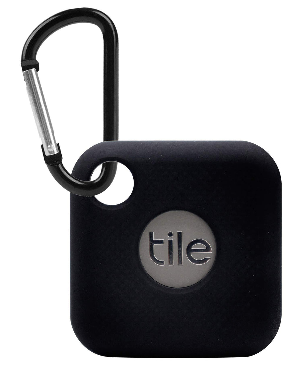 Aotao Silicone Case for Tile Pro (2018), Soft and Flexible, Scratch/Shock Resistant Silicone Cover with Carabiner for Tile Pro Tracker (Black) Black