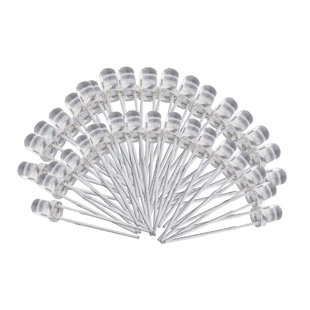 Othmro 30 Pieces 3mm Blue LED Light Emitting Diodes Bulb LED Lamp Light Emitting Diodes DIY Christmas Light 30 pcs Blue