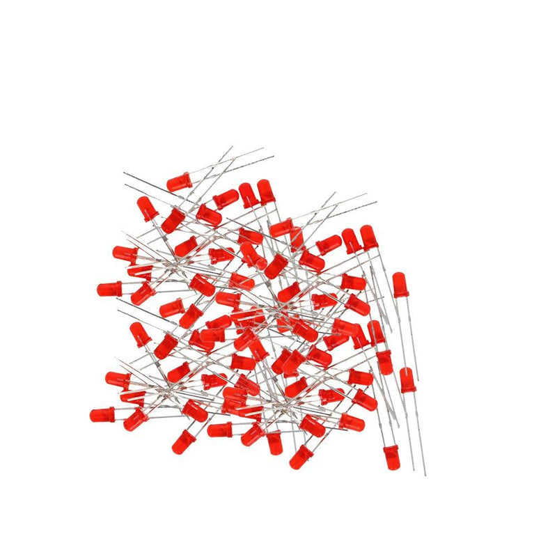 Othmro 100 Pieces 3mm Red LED Light Emitting Diodes Bulb LED Lamp Light Emitting Diodes DIY Christmas Light 100 pcs