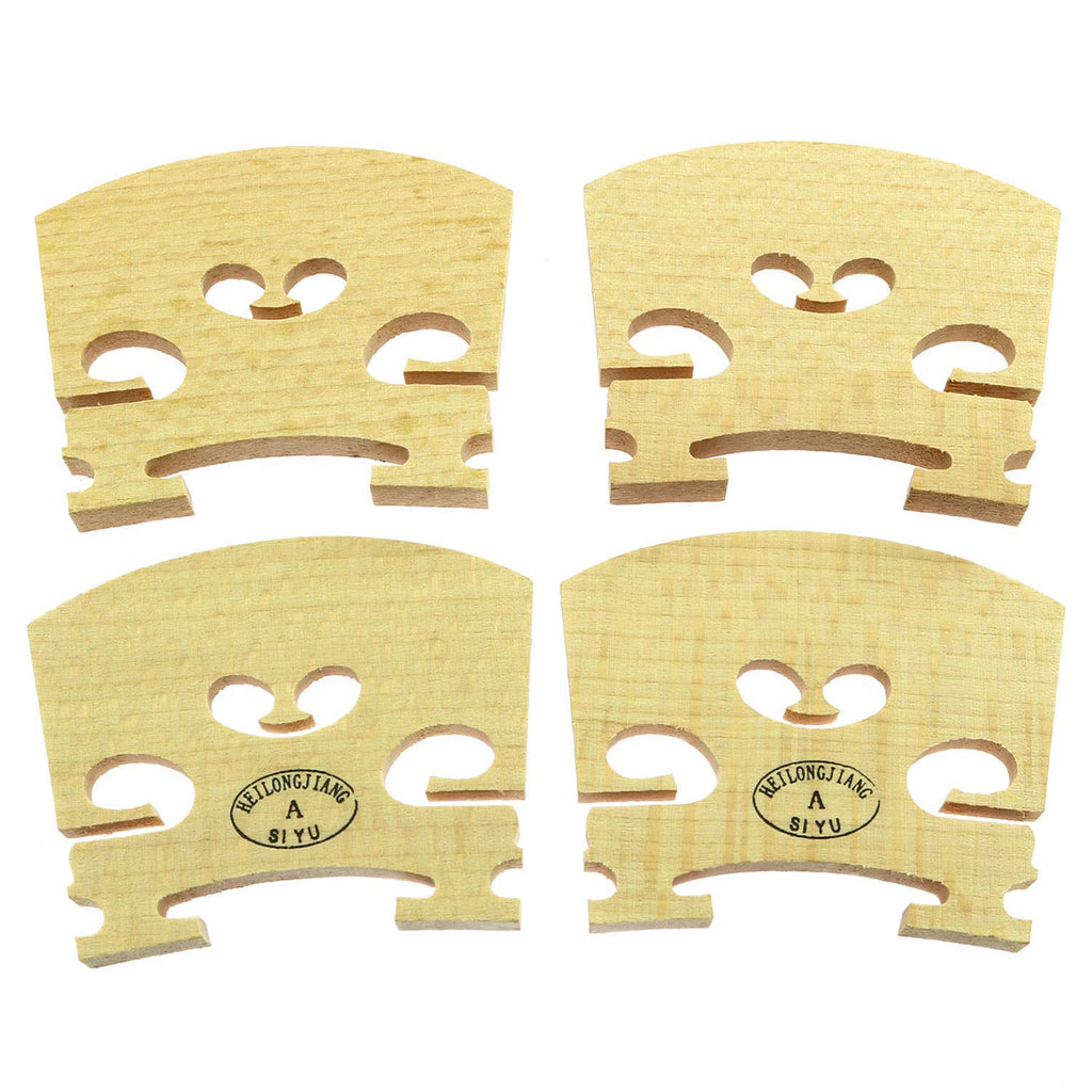 Longdex Violin Bridge 4PCS 4/4 Full Size Violin Bridge Maple High Qualit Violin Parts