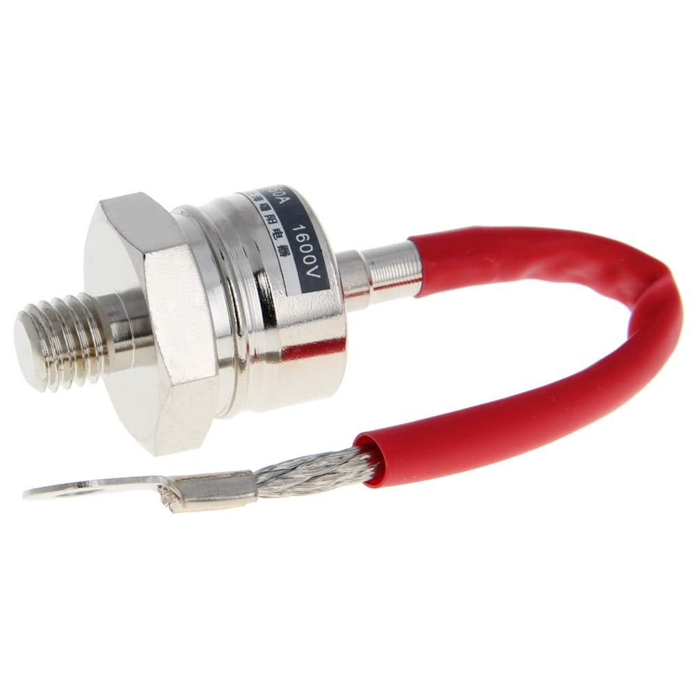 Fielect Forward Silicon Power Rectifier Diode 12mm 1600V 50A Stud Version ZP 12mm positive red