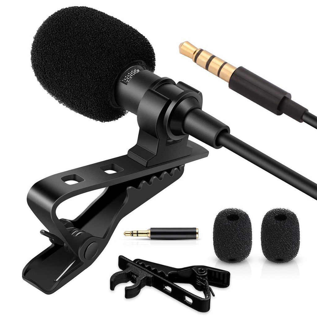 [AUSTRALIA] - EVISTR M1 Lavalier Lapel Microphone Portable Omnidirectional MIC Easy Clip for Recording Video Interview Video Conference Podcast for Smart Phones Camera Laptop Computer 