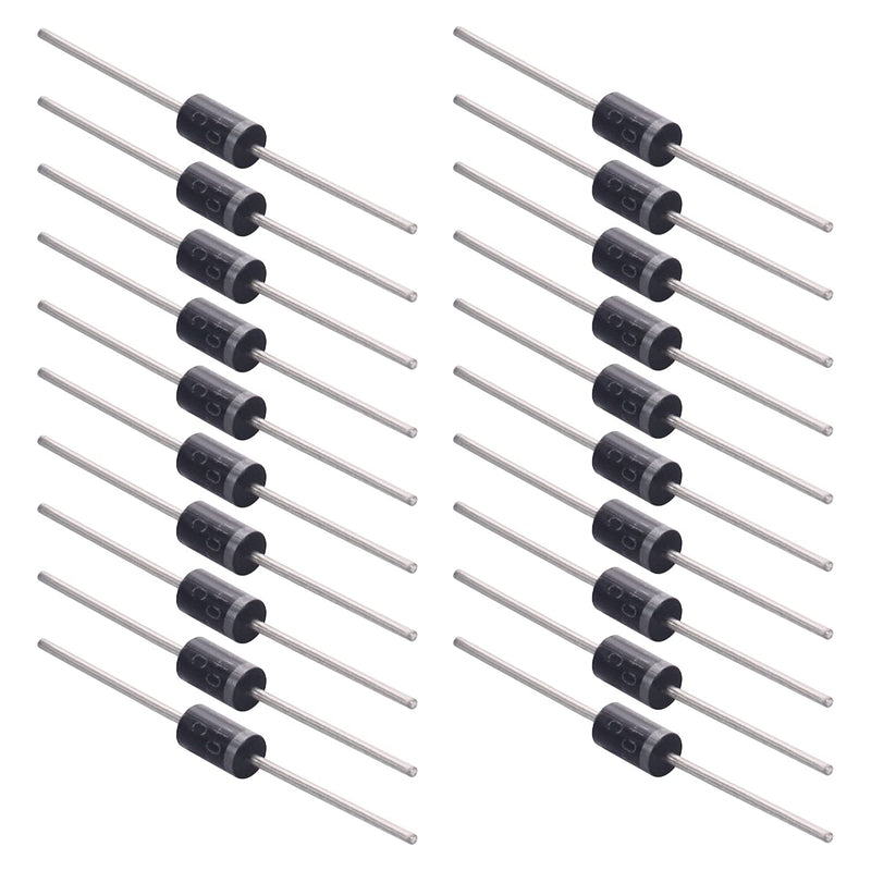 Fielect 30Pcs Schottky Rectifier Diode 3A 200V Axial Electronic Schottky Diodes for 1N5402 1N5402 ; 30pcs