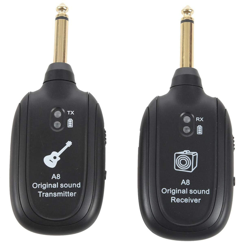 [AUSTRALIA] - Wireless Guitar System Guitar UHF Wireless Audio Transmitter Receiver Electric Digital Guitar System Transmitter Receiver Set UHF A8 