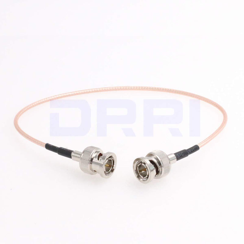 DRRI BNC Male to BNC Male 3G HD SDI 4K Video Coax Cable for FS5 to Atomos Shogun Inferno (30CM) 30CM