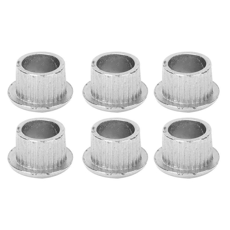 Set of 6 Metal Guitar Tuner Tuning Peg Conversion Bushings for Ferrules Repairing Guitar Parts Accessories
