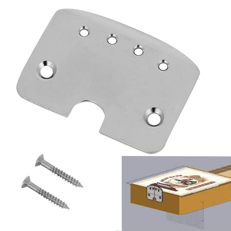 Guitar Tailpiece Metal 4 String Cigar Box Tailpiece Guitar Parts Chrome for Guitar Bass Musical Instrument