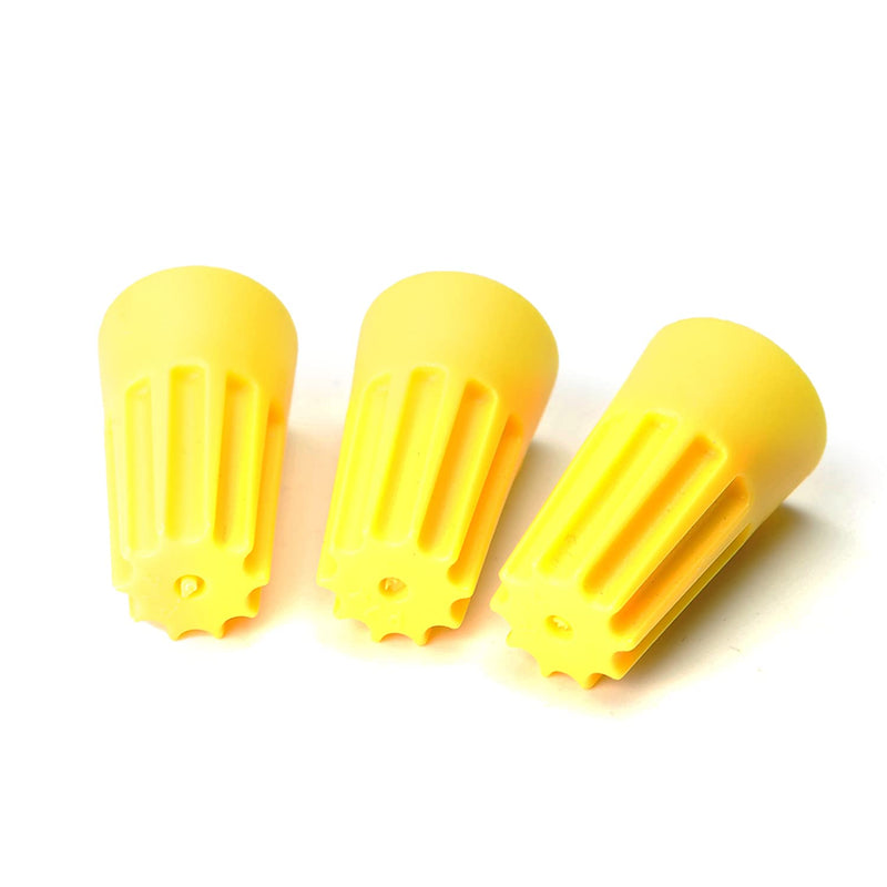 Fielect 100 PCS Electrical Wire Connectors Screw Terminals, with Spring Insert Twist Nuts Caps Connection Assortment Set for 3.25-10.75mm² Wire Diameter Yellow 100Pcs Yellow SP4 3.25-10.75mm²