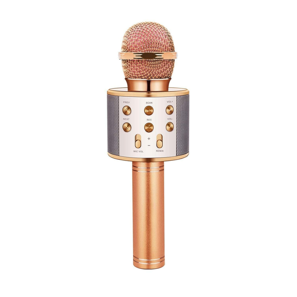 [AUSTRALIA] - Dolanus Wireless Portable Handheld Bluetooth Karaoke Microphone - Best Gift Rose Gold 